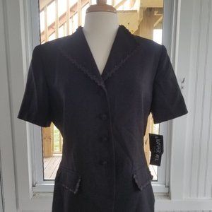 Black Short-sleeved  Blazer 12 by Kasper ASL